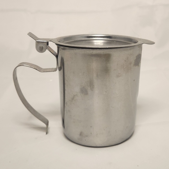 Vintage Other - 3 1/2” Vintage Stainless Steel Creamer/Syrup Pitcher